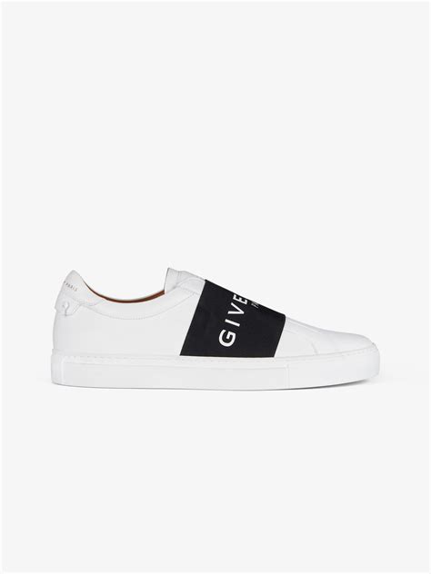 givenchy paris strap sneakers in leather price|Givenchy high top sneakers.